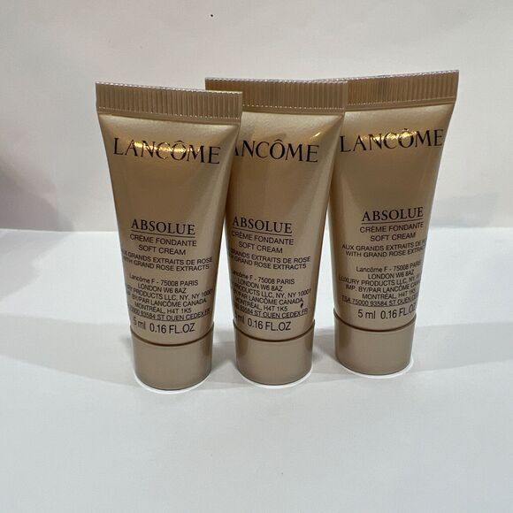 3 X Lancome Absolue Creme Fondante Soft Cream Regenerating& Brightening 5ml each - Picture 1 of 2